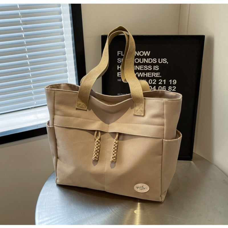 Wholesale Large Capacity Tote Bag Premium Canvas Commuter Shoulder Bag